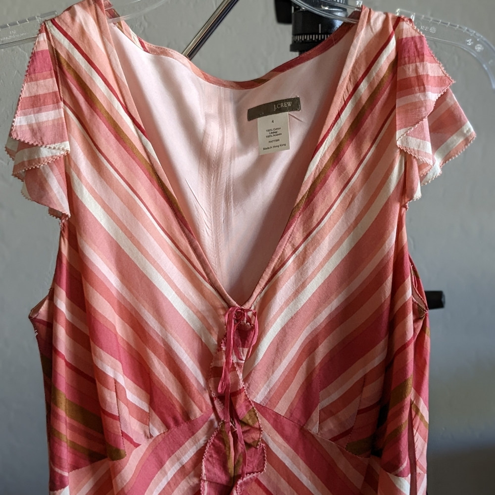 J. Crew Flutter Sleeve Sundress US 4
